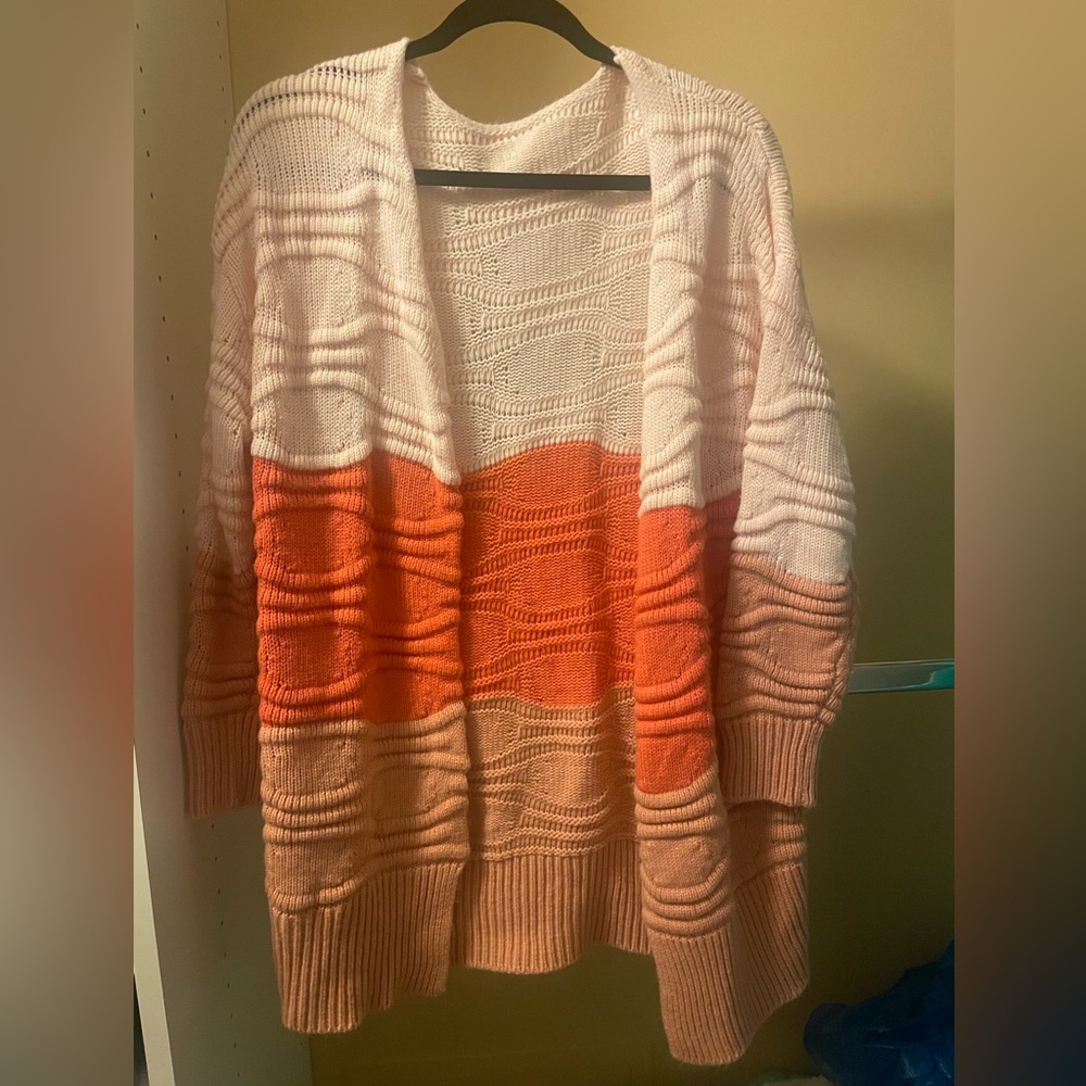 Tri color ombre look cardigan size small